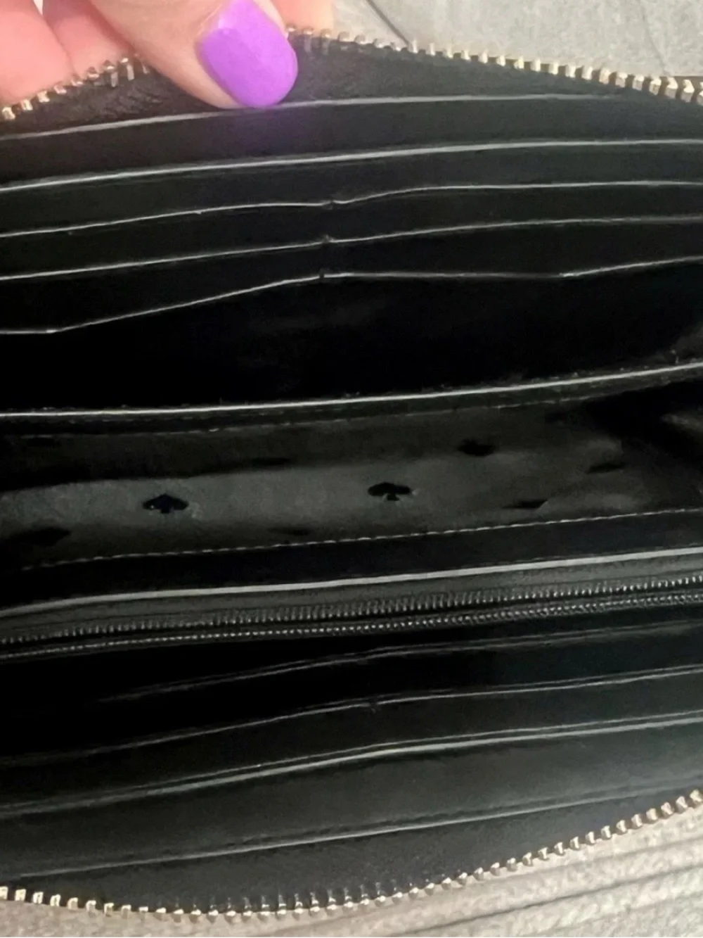 Kate Spade Brynn Large Continental Wallet Zip Around Black Exc Cond